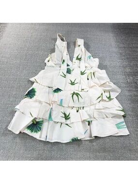 Oliphant Women’s 🌹 White Floral Tiered Sundress